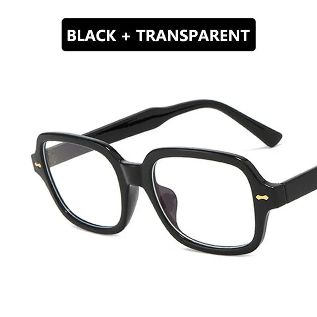 Dame kvadratisk solbrille med stilig og robust ramme Luvikno