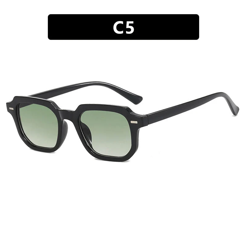Dame kvadratisk solbrille med stilfull rammestruktur og UV-beskyttelse Luvikno