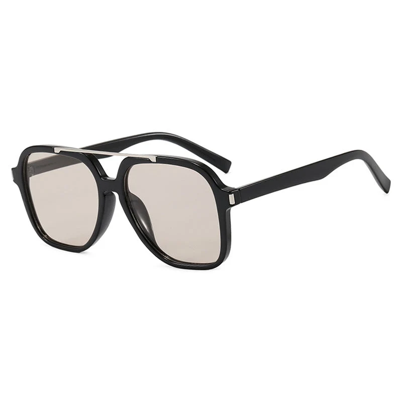 Dame kvadratisk solbrille med beskyttende UV-filter og elegant ramme Luvikno
