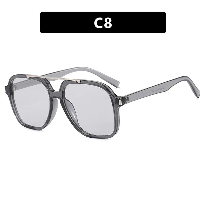 Dame kvadratisk solbrille med beskyttende UV-filter og elegant ramme Luvikno
