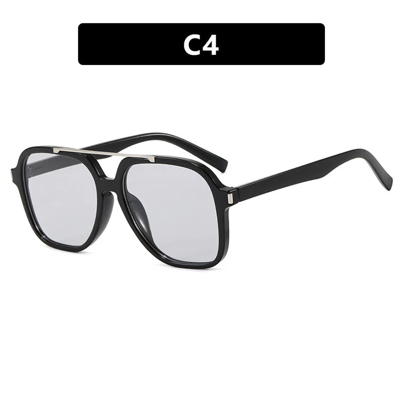 Dame kvadratisk solbrille med beskyttende UV-filter og elegant ramme Luvikno
