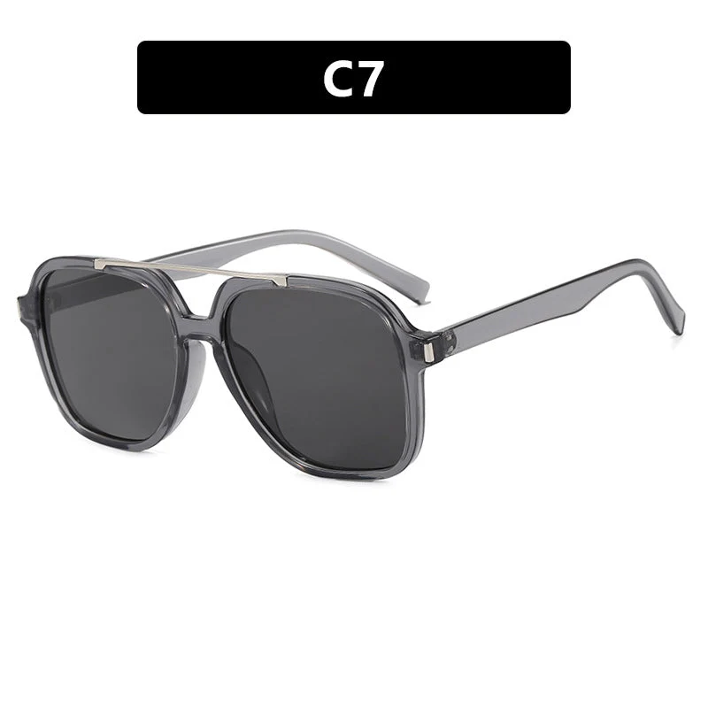 Dame kvadratisk solbrille med beskyttende UV-filter og elegant ramme Luvikno