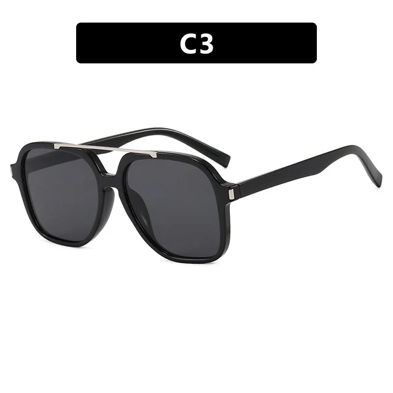 Dame kvadratisk solbrille med beskyttende UV-filter og elegant ramme Luvikno