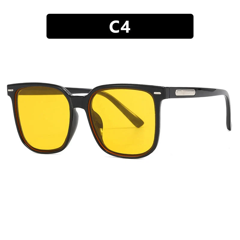 Dame firkantet solbrille med robust ramme og polarisert glass Luvikno