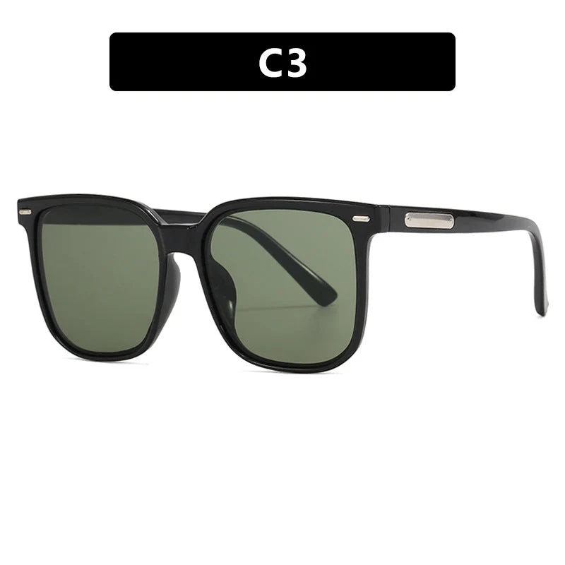 Dame firkantet solbrille med robust ramme og polarisert glass Luvikno