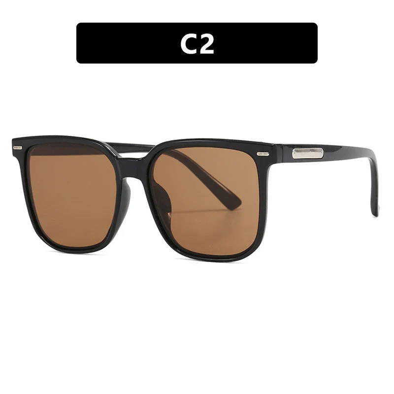 Dame firkantet solbrille med robust ramme og polarisert glass Luvikno