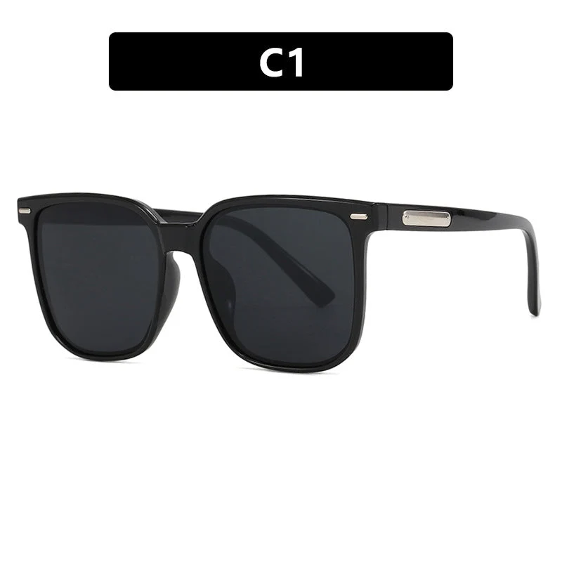 Dame firkantet solbrille med robust ramme og polarisert glass Luvikno