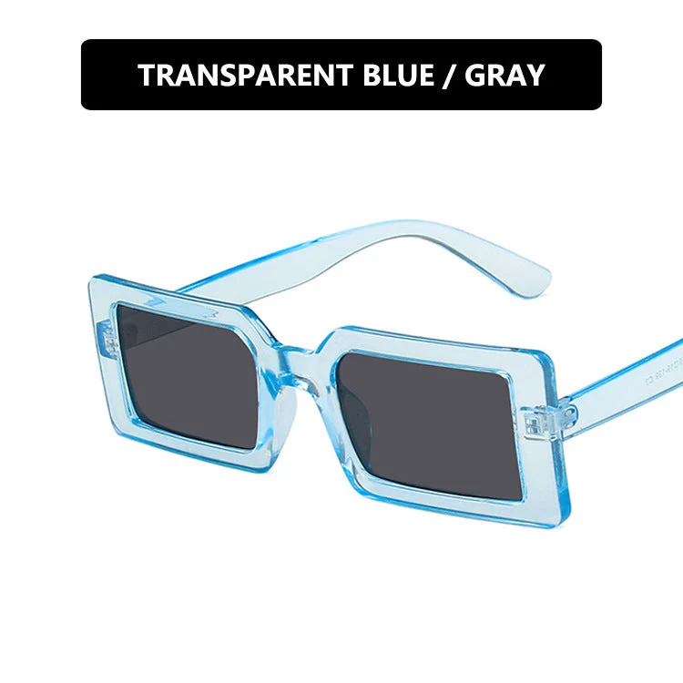 Dame kvadratisk solbrille med moderne, bred ramme og beskyttende UV-filter Luvikno