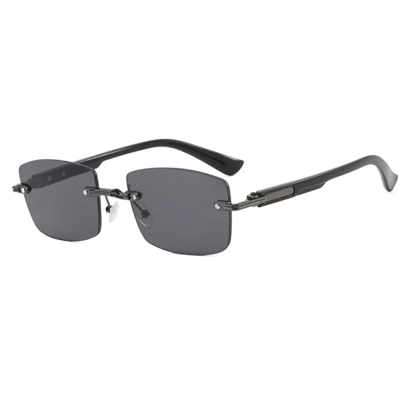 Dame kvadratisk solbrille med trefram og gradientlinser Luvikno