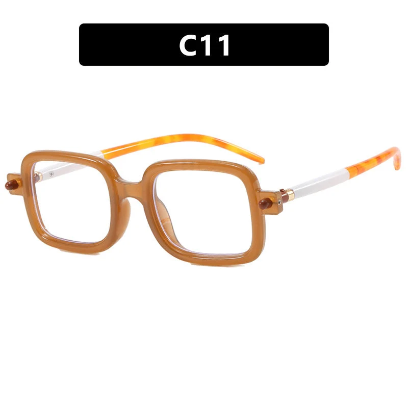 Dame kvadratisk solbrille med iøynefallende og moderne design Luvikno