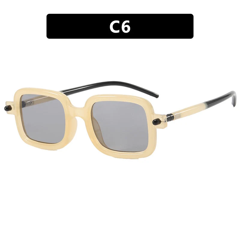 Dame kvadratisk solbrille med iøynefallende og moderne design Luvikno