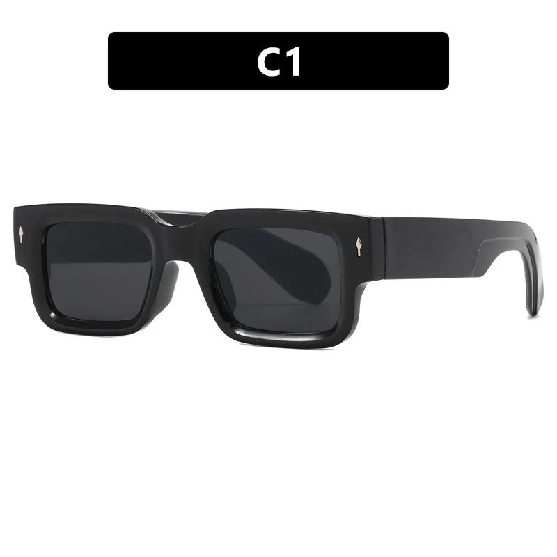 Dame kvadratisk solbrille med elegant design og UV-beskyttelse Luvikno