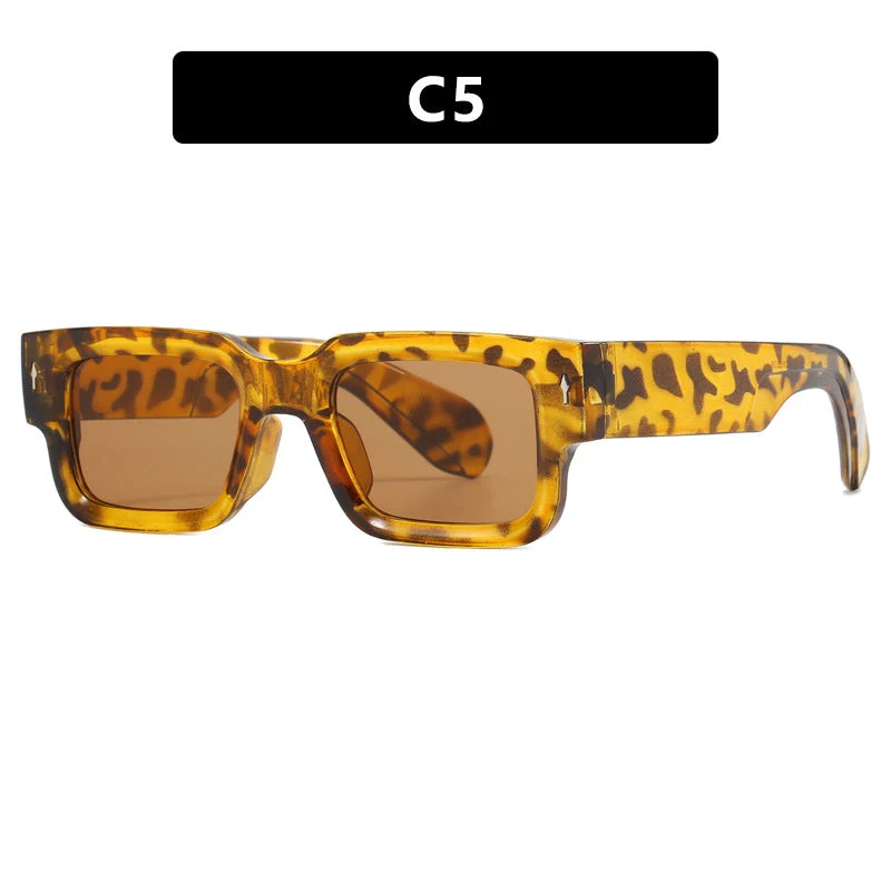Dame kvadratisk solbrille med elegant design og UV-beskyttelse Luvikno