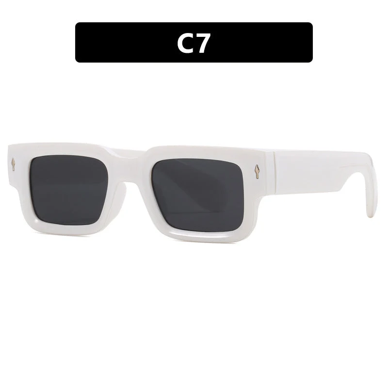 Dame kvadratisk solbrille med elegant design og UV-beskyttelse Luvikno