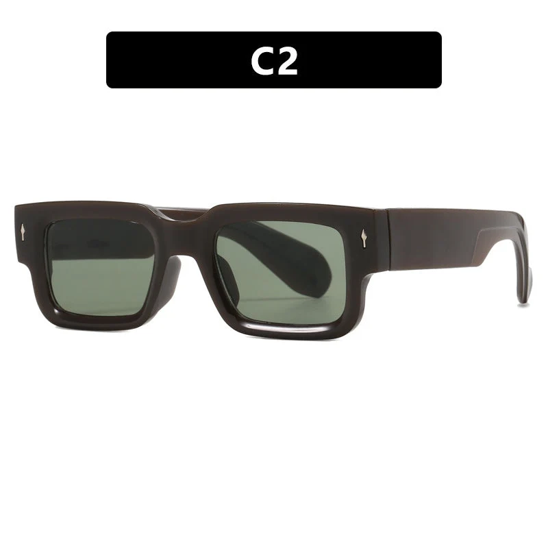 Dame kvadratisk solbrille med elegant design og UV-beskyttelse Luvikno