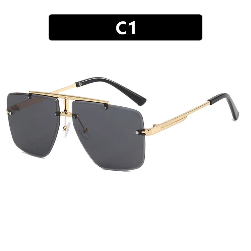Dame kvadratisk solbrille i stilfull minimalistisk design Luvikno