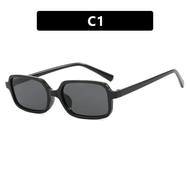 Dame kvadratisk solbrille med unikt, ekstravagant design og UV-beskyttelse Luvikno