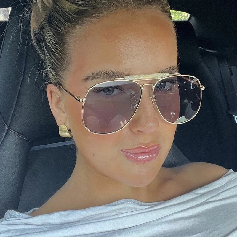 Dame pilot solbrille med stilig design og UV-beskyttelse Luvikno