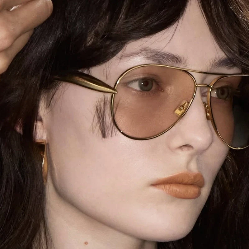 Dame Pilot-solbriller med elegante detaljer og beskyttende UV-filter Luvikno