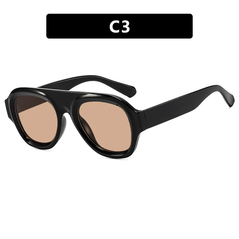 Damer oversized solbrille med moderne design og UV-beskyttelse Luvikno