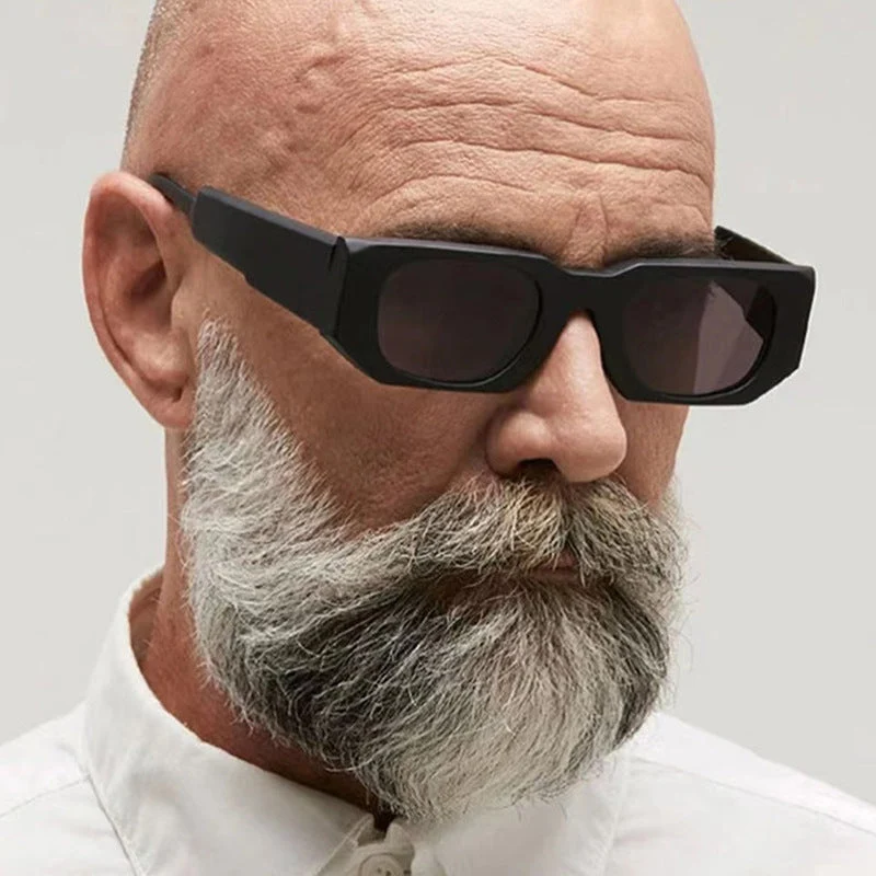Damer oversized solbriller med geometrisk innfatning og UV-beskyttelse Luvikno