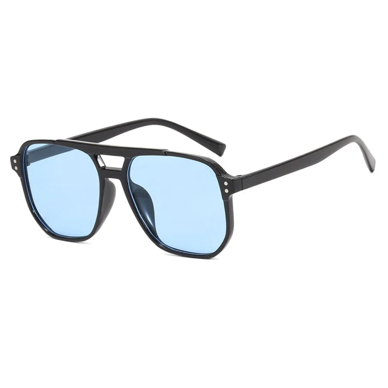 Dame oversized solbriller med geometrisk design og UV-beskyttelse Luvikno