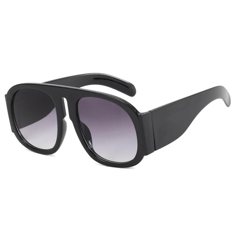 Damer oversized solbriller med bred ramme og høy UV-beskyttelse Luvikno