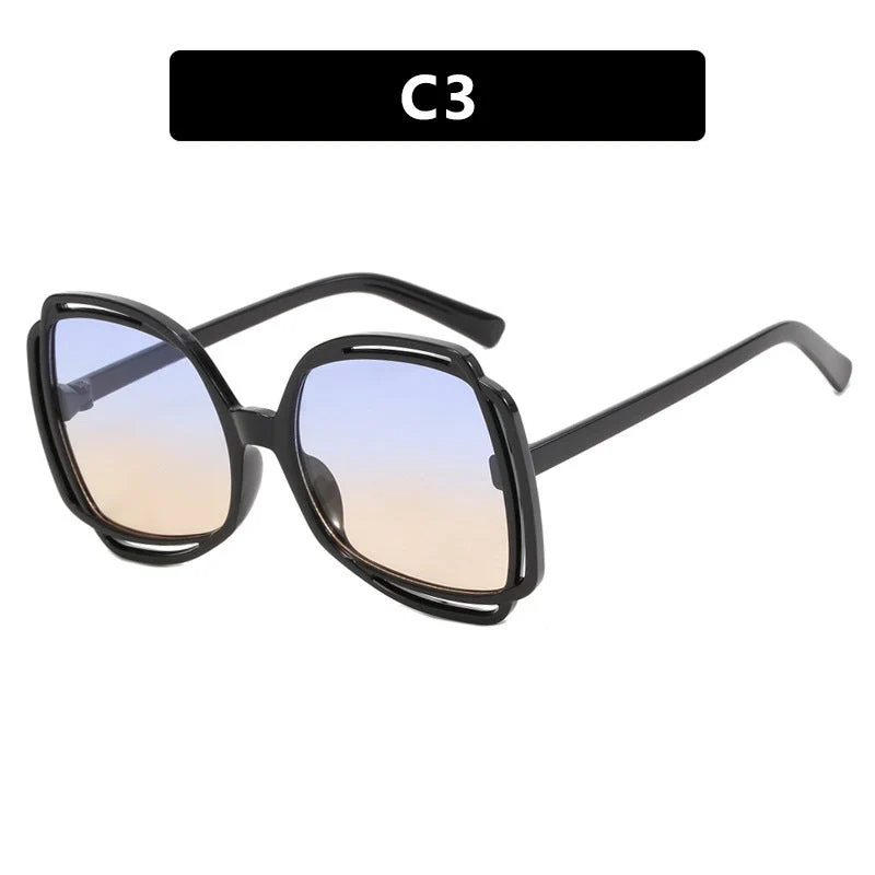 Dame oversized solbriller i moderen retro-design Luvikno