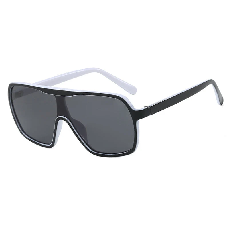 Dame oversized solbriller med bred ramme Luvikno