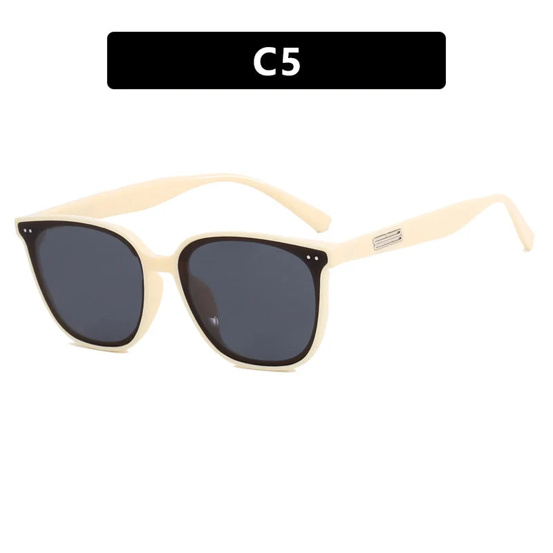 Dame oversized solbrille i elegant skilpaddemønster Luvikno