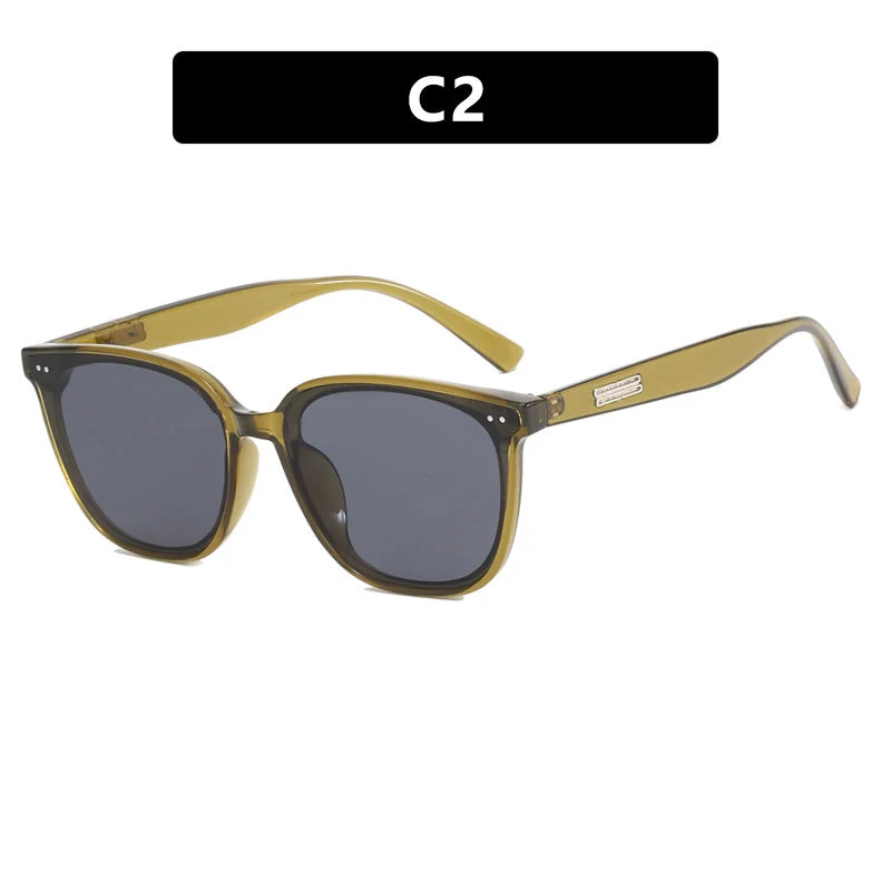 Dame oversized solbrille i elegant skilpaddemønster Luvikno