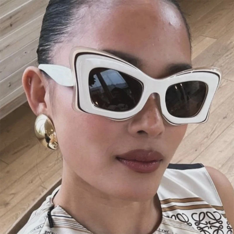 Dame oversized solbrille i ekstravagant design Luvikno