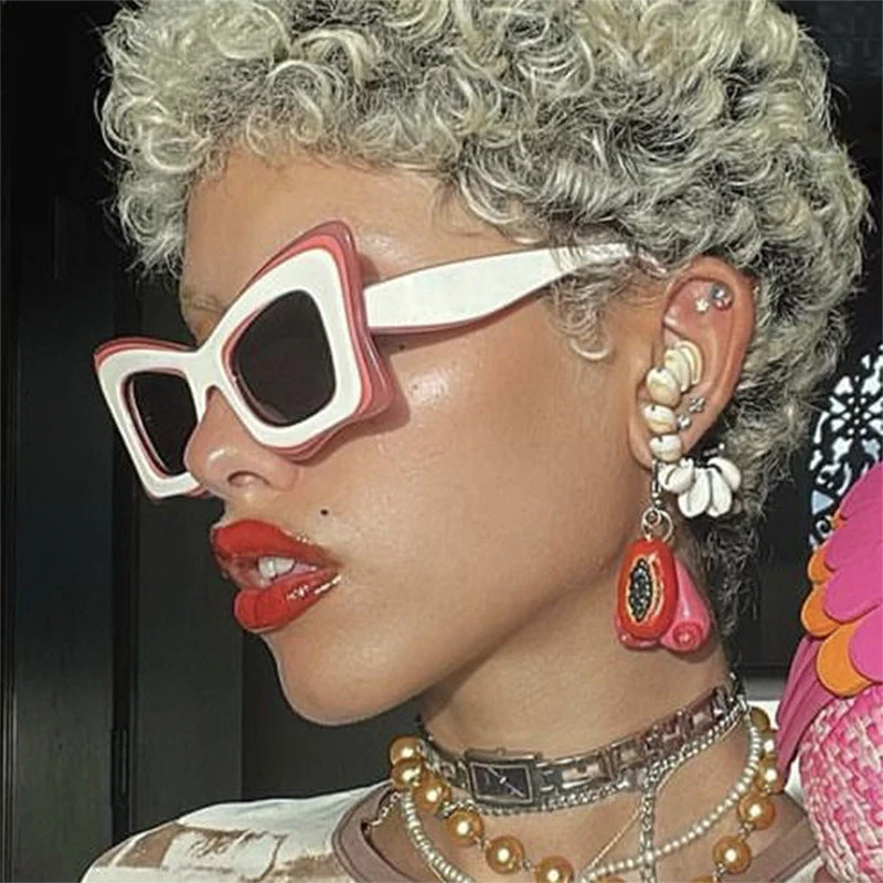 Dame oversized solbrille i ekstravagant design Luvikno