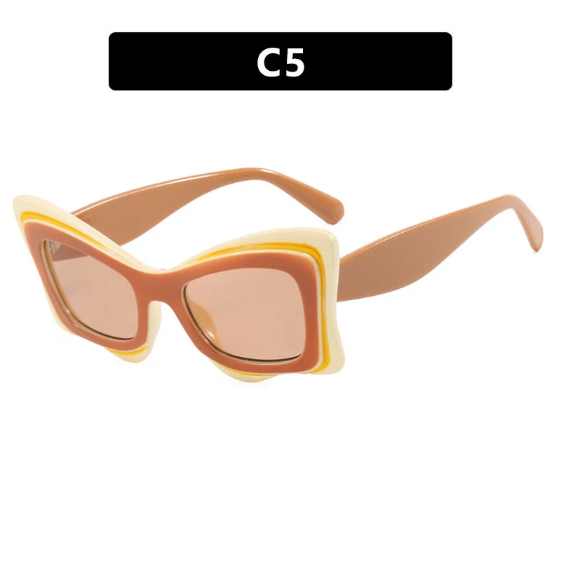 Dame oversized solbrille i ekstravagant design Luvikno