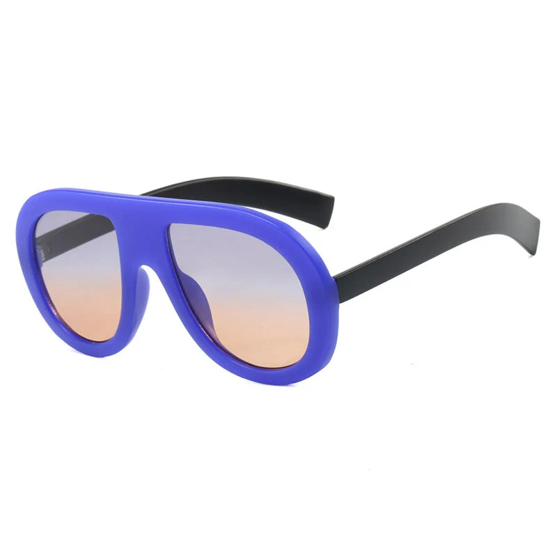Dame oversized solbriller i futuristisk design Luvikno