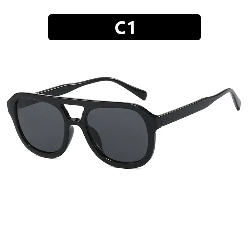 Dame modisch sport solbrille med bred, fleksibel ramme Luvikno