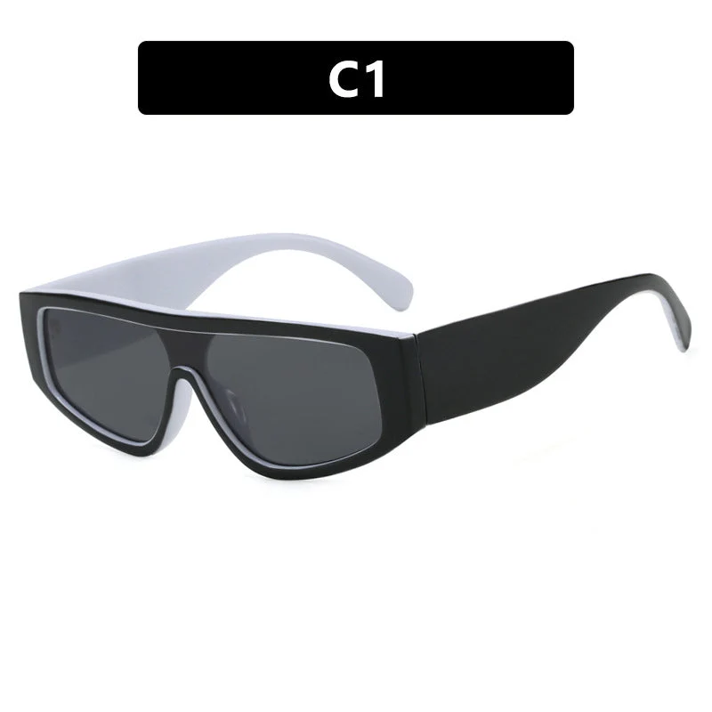 Damen moteriktig sports solbrille med innovativt design og bred ramme Luvikno
