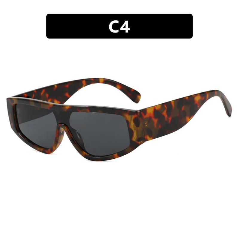 Damen moteriktig sports solbrille med innovativt design og bred ramme Luvikno