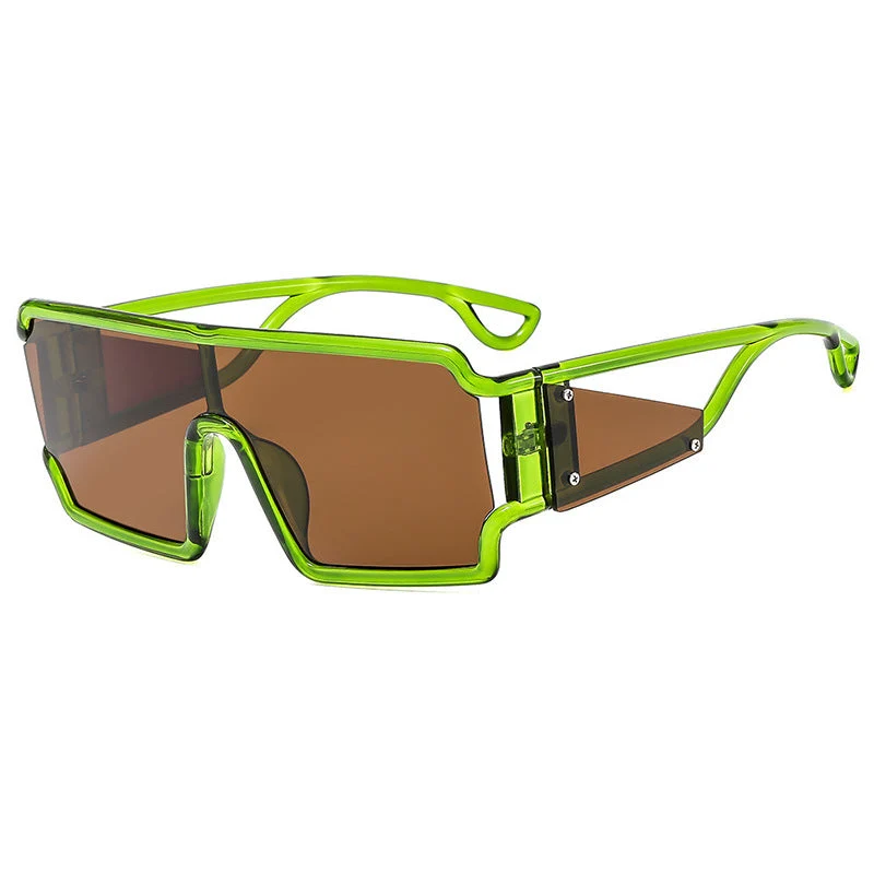 Dame moteriktig sports solbrille med futuristisk design Luvikno