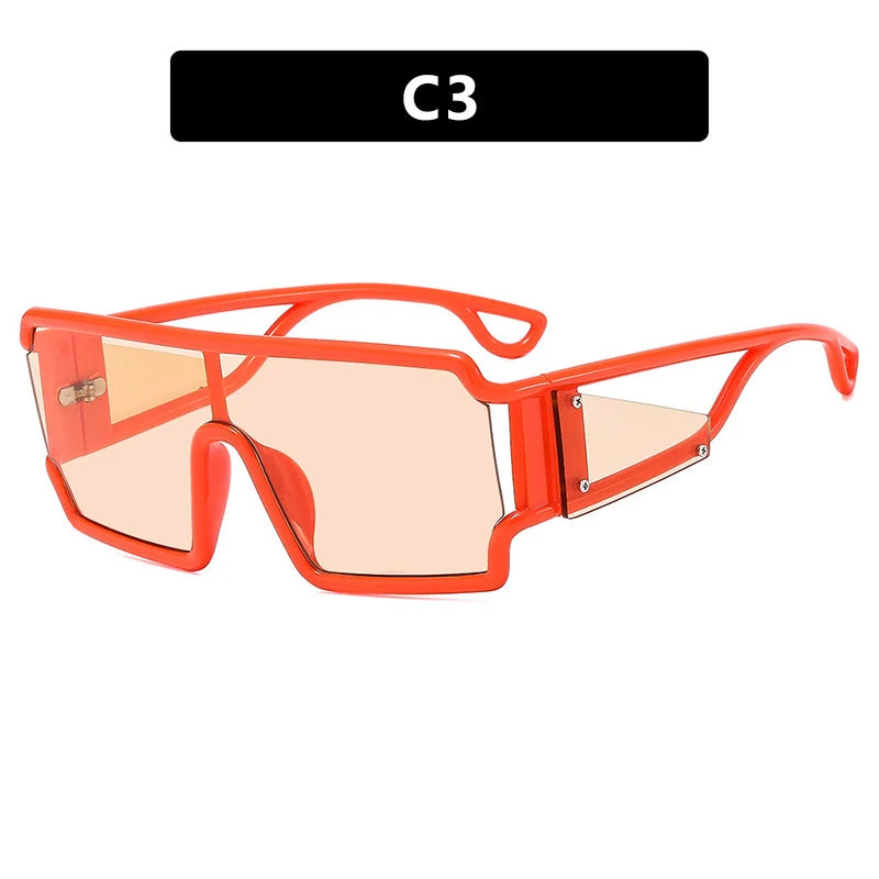 Dame moteriktig sports solbrille med futuristisk design Luvikno