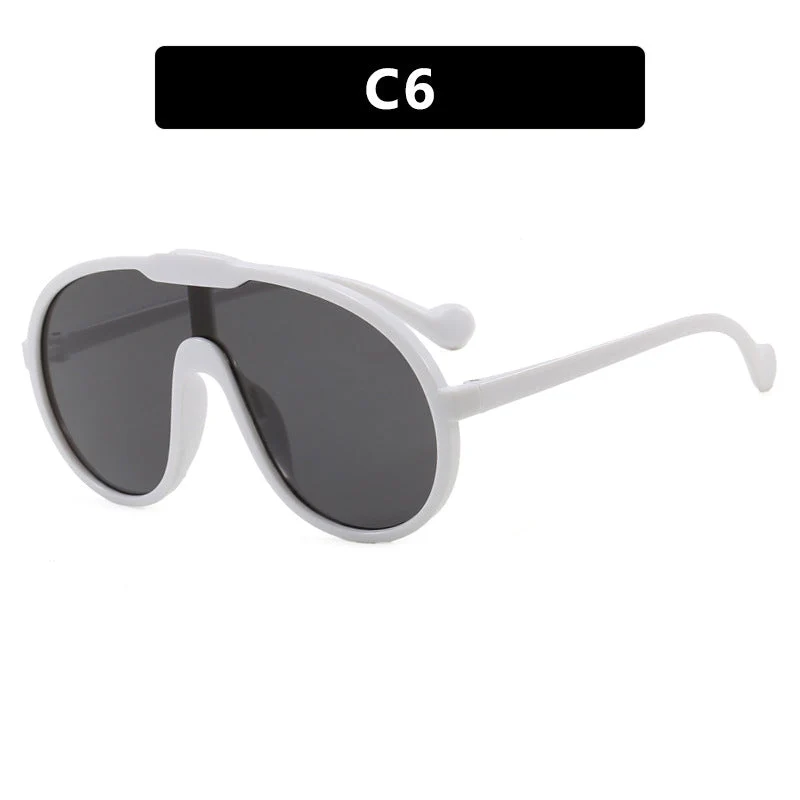 Dame moterisk sport-solbrille i unikt design med UV-beskyttelse og fleksible stenger Luvikno