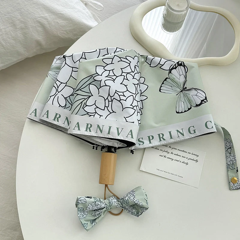 Dame Faltbar paraply med innovativt blomsterdesign Luvikno