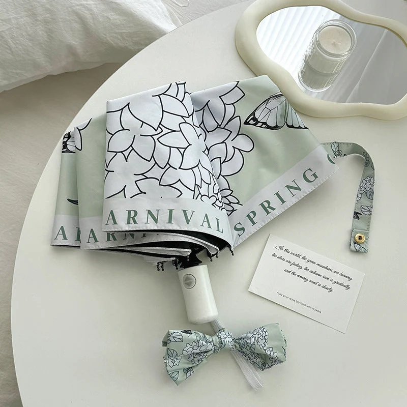 Dame Faltbar paraply med innovativt blomsterdesign Luvikno