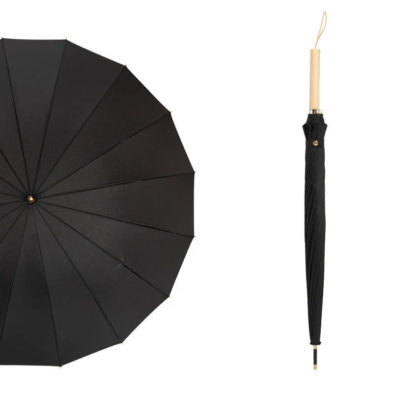 Dame Faltbar Regn paraply med elegant håndtering og unikt design Luvikno