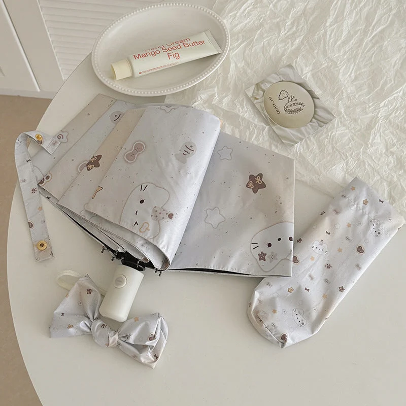 Dame Sammenleggbar paraply med sjarmerende dyrel design Luvikno