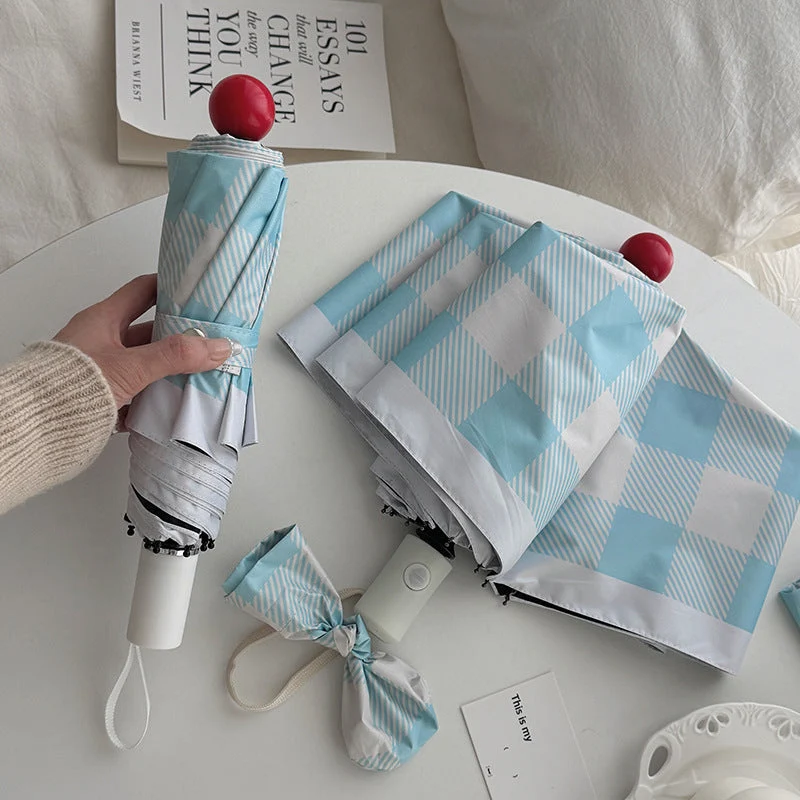 Dame sammenleggbart paraply med spesiell design Luvikno