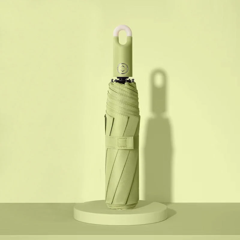 Dame elegant foldes regnparaply med ergonomisk håndtak og UV-beskyttelse Luvikno
