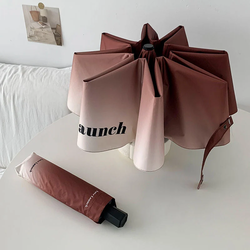 Dame Automatisk Paraply med elegant fargeovergang Luvikno