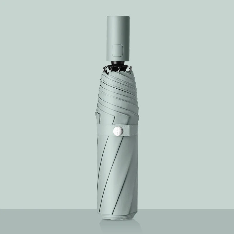 Dame Automatisk sammenleggbare paraply med ergonomisk design og vindresistent teknologi Luvikno