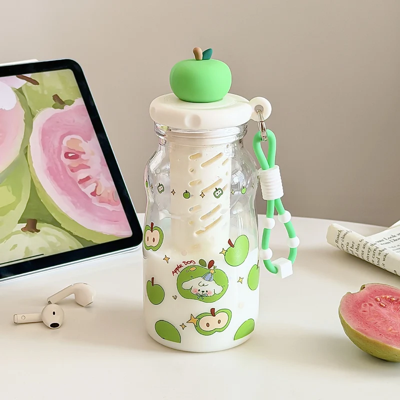 Dame kreativ drikkeflaske med fruktmotiv Luvikno